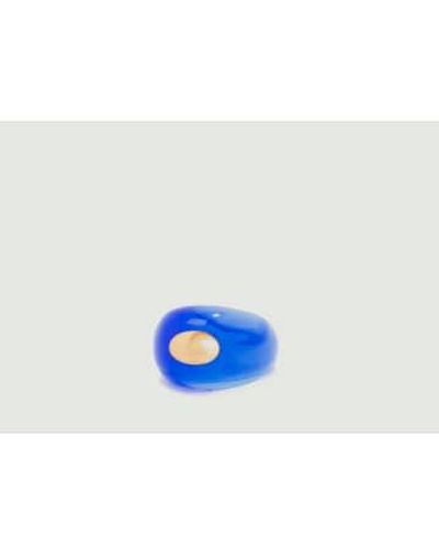 La Manso Oasis Plastic Ring - Blu