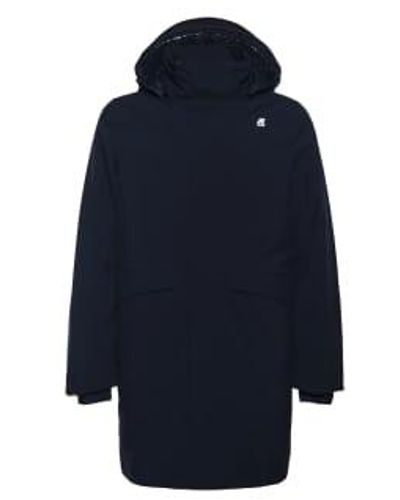 K-Way Thomas collé parka rembourrée - Bleu