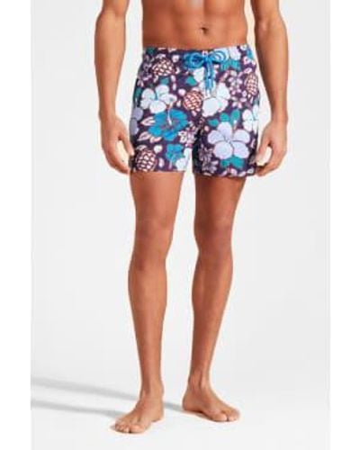 Vilebrequin Tortugas tropicales string swimshorts azul