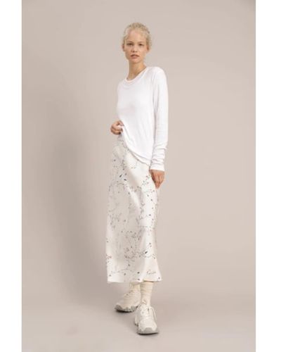 Munthe Jiselle Pattern Skirt - Natural