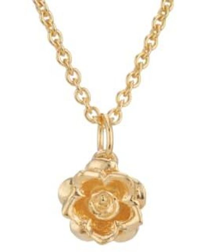 CollardManson Plated Rose Necklace - Metallizzato