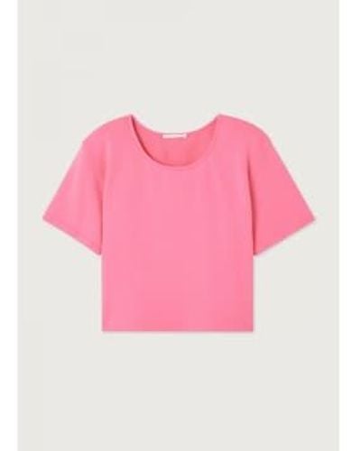American Vintage Hapylife T Shirt - Rosa