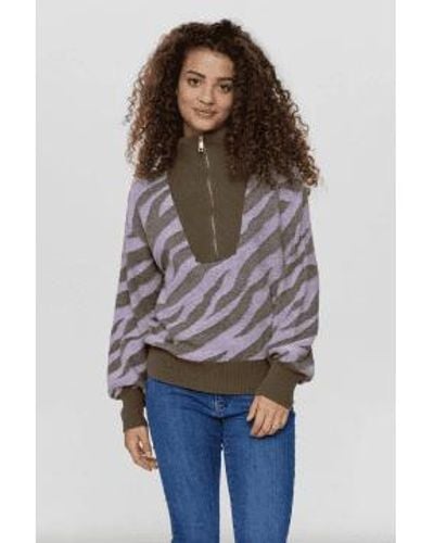 Numph Nualexandria Pullover Ivy Xs - Grey