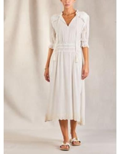 M.A.B.E Mabe Ines Midi Dress - Bianco