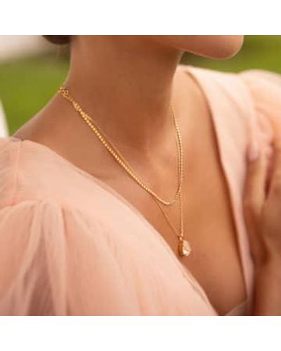 Caroline Svedbom 'mini Drop' Necklace Ivory Delite - Brown