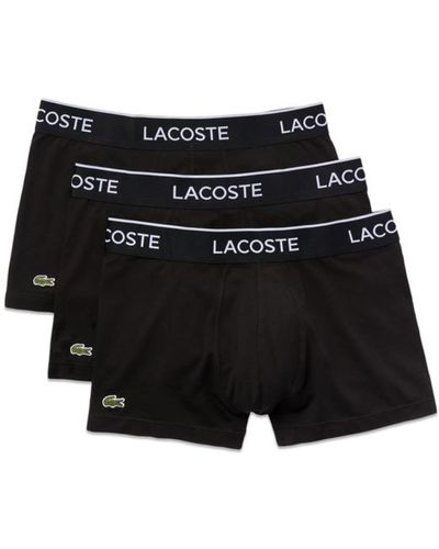 Lacoste Lot 3 Boxers Coton Stretch Noir