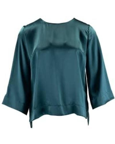 shades-antwerp Audrey silk top - Grün