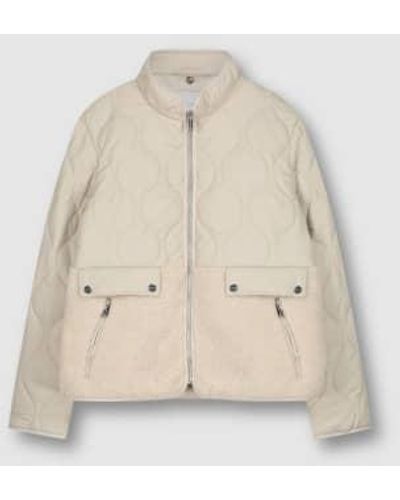 Rino & Pelle Stone cree chaqueta acolchada con peluche - Neutro