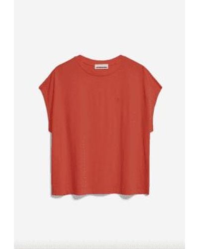 ARMEDANGELS Inaara T-shirt Poppy Xs - Red