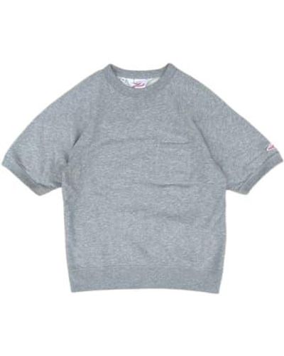 Battenwear Short Sleeve Reach Up Sweatshirt Heather Xs - Gray