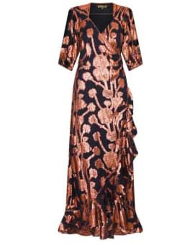 Stardust Sweetheart Flamenco Dress Midnight And Bronze - Rosso