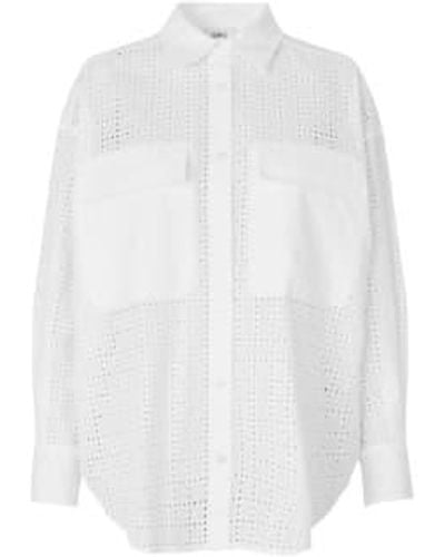 Second Female Solfrid Shirt Cotton - White