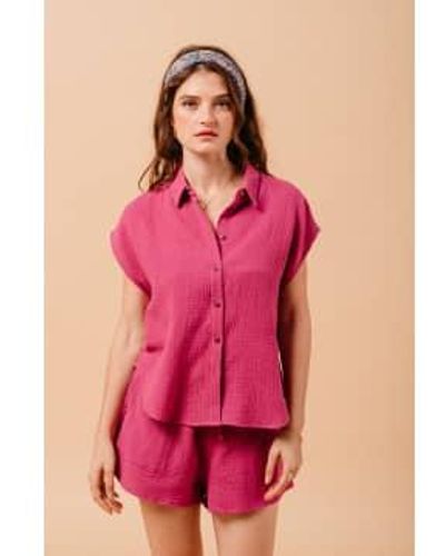 Grace & Mila And Violet Sleeveless Shirt L - Red
