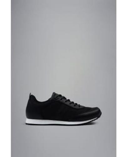 Paul & Shark Paul And Shark Paul And Shark Mens Tech Fabric And Leather Hybrid Sneakers - Nero