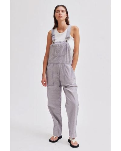 Second Female Dolce Peacoat Overalls - White