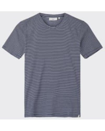 Minimum Navy 3254 Luka T Shirt Xs White/ - Blue