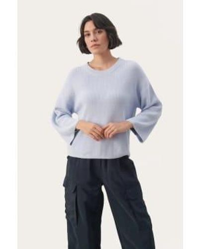 Part Two Elysia Tripped Pullover - Bleu