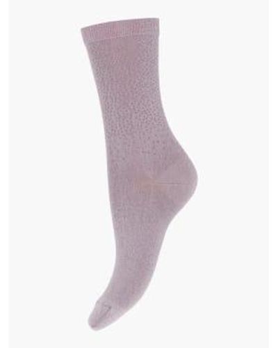 mpDenmark Tracey Ankle Socks Quail 37-39 - Purple