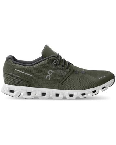 On Shoes Khaki S Cloud 5 Running Shoes - Green