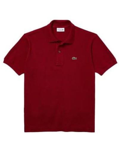 Lacoste Men's Original L.12.12 Petit Piqué Cotton Polo Shirt - Rouge