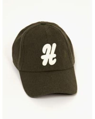Hartford Olive Wool Recycled Cap - Green