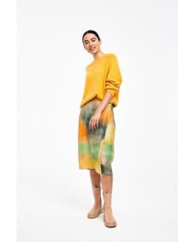 CKS Waani Midi Skirt Light 34 - Yellow