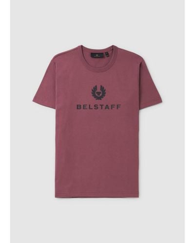 Belstaff T-shirt Signature Mens en mûrier - Violet