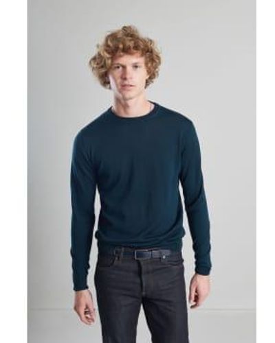 L'Exception Paris Dark Merino Wool Sweater M - Blue