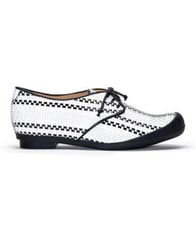 Tracey Neuls Geek Reflective Weave Or Monotone Cycle Sneaker - Bianco