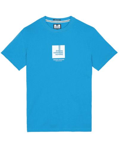 Weekend Offender 72 Stunden Kurzarm-T-Shirt - Blau
