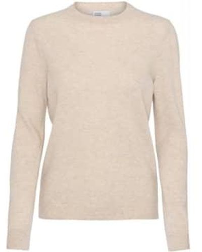 COLORFUL STANDARD Ivory Light Merino Wool Crew Sweater Xs - Natural