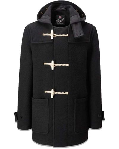 Gloverall Original Mid Monty Duffle Coat 1 - Nero