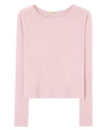 American Vintage Sonoma Sweater Son31 Marshmallow M - Pink