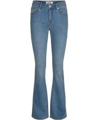 IVY Copenhagen Charlotte Flare Jeans - Blu