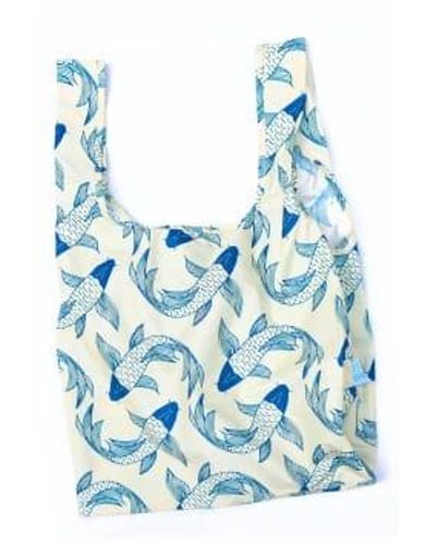 Kind Bag Reusable Medium Shopping Bag Koi Fish - Blu