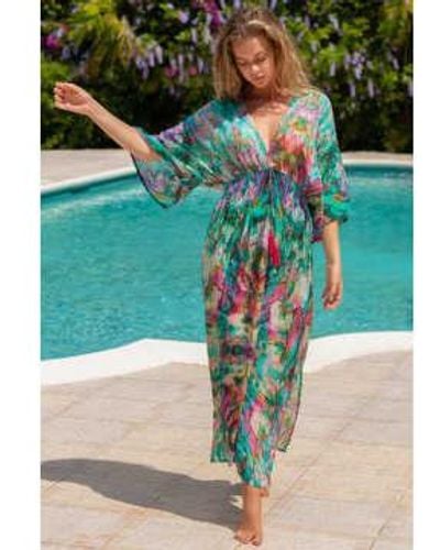 Sophia Alexia Liquid Rainbow Capri Kimono Dress 1 - Blu