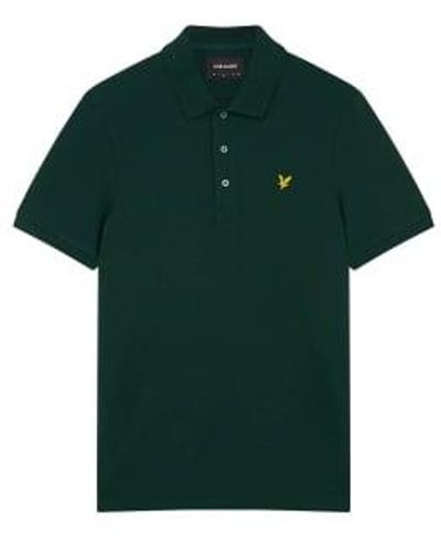 Lyle & Scott Plain Polo Shirt Dark - Verde
