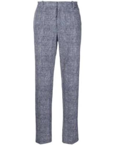 Circolo 1901 Check Cotton Stretch Trousers - Blu