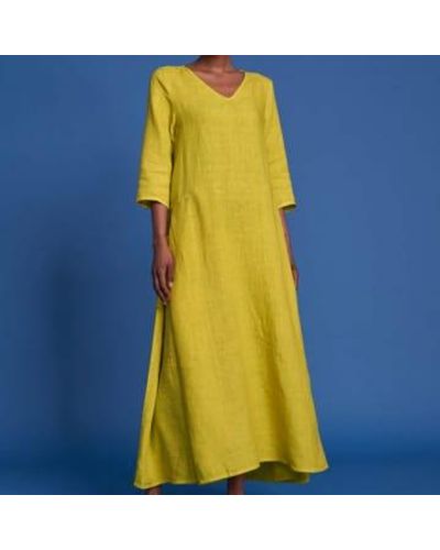 Elemente Clemente Oyo Dress Kiwi 1/uk 10/de 36/38 - Yellow