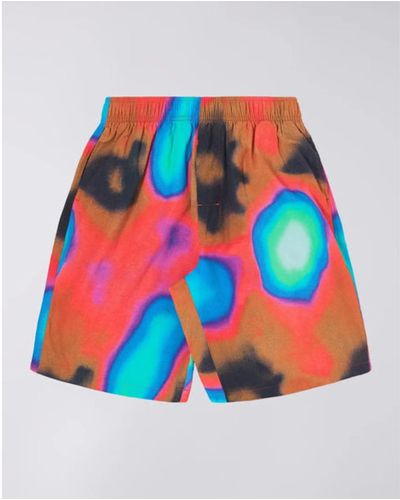 Edwin Terahertz shorts aop rojo - Multicolor