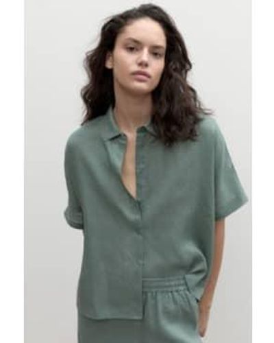 Ecoalf Oversize Melania Linen Shirt - Verde