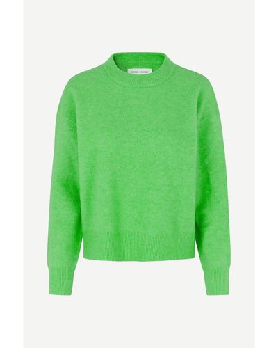 Samsøe & Samsøe Vibrant Green Arnour O Neck Sweater