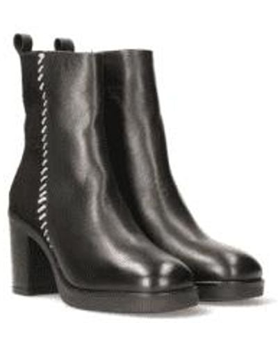 Maruti Steffi Leather Boots - Black
