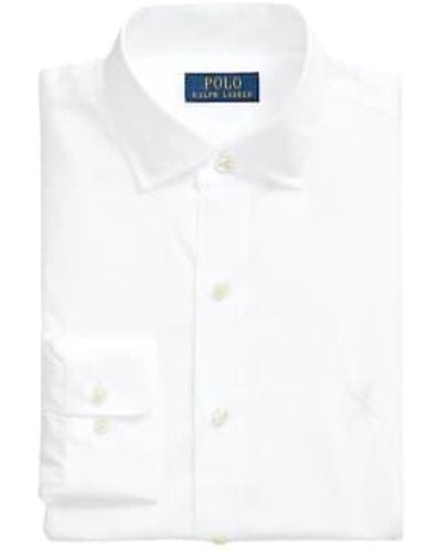 Ralph Lauren Custom Fit Poplin Shirt - Bianco