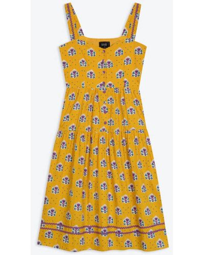 Lowie Les Indiennes Josephine Sundress - Yellow