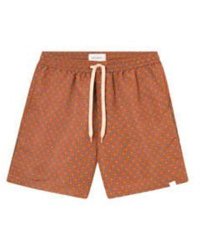 Les Deux Pantalones cortos natación terracota/piña - Marrón