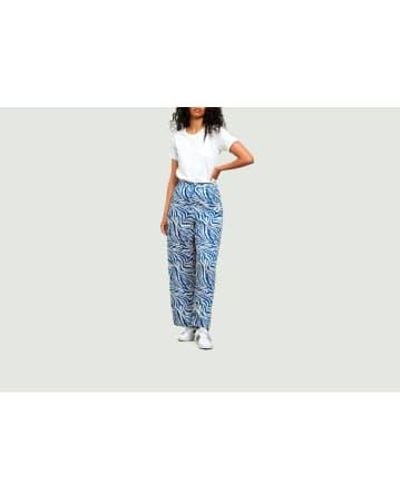 Dedicated Koster Zebra Trousers S - Blue