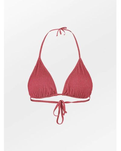 Becksöndergaard Lyx bel bikini top - Rojo