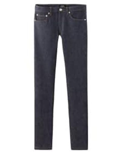 A.P.C. Petit new standard raw indigo jeans - Blau