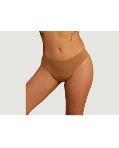 yade The Perfect Medium Flow Strual Knickers - Brown